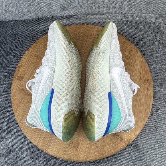 Nike Epic React Flyknit 2 Shoes Womens Size 6.5 White Teal Running BQ8927-105 - Picture 6 of 11